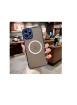 Magnetic Case for iPhone 16 pro , Compatible with Wireless Charging [Silky Touch] [Matte PC Back] TPU Bumper Shockproof Slim Thin Phone Case - blue