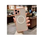 Magnetic Case for iPhone 16 pro , Compatible with Wireless Charging [Silky Touch] [Matte PC Back] TPU Bumper Shockproof Slim Thin Phone Case - Pink