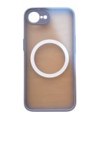 Magnetic Case for iPhone 16e, Compatible with Wireless Charging [Silky Touch] [Matte PC Back] TPU Bumper Shockproof Slim Thin Phone Case - light blue