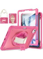 Case for iPad Air 11 inch M3/M2(2025/2024) and Air 5th/4th Generation 10.9‘’ & Pro 11inch 4th/3rd/2nd/1st(22/21/20/18) Cover with Pencil Holder,Screen Protector,Hand Stand, pen, Pink