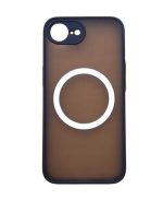 Magnetic Case for iPhone 16e, Compatible with Wireless Charging [Silky Touch] [Matte PC Back] TPU Bumper Shockproof Slim Thin Phone Case - blue