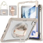 Case for iPad Air 11 inch M3/M2(2025/2024) and Air 5th/4th Generation 10.9‘’ & Pro 11inch 4th/3rd/2nd/1st(22/21/20/18) Cover with Pencil Holder,Screen Protector,Hand Stand, pen, Grey