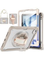 Case for iPad Air 11 inch M3/M2(2025/2024) and Air 5th/4th Generation 10.9‘’ & Pro 11inch 4th/3rd/2nd/1st(22/21/20/18) Cover with Pencil Holder,Screen Protector,Hand Stand, pen, Grey