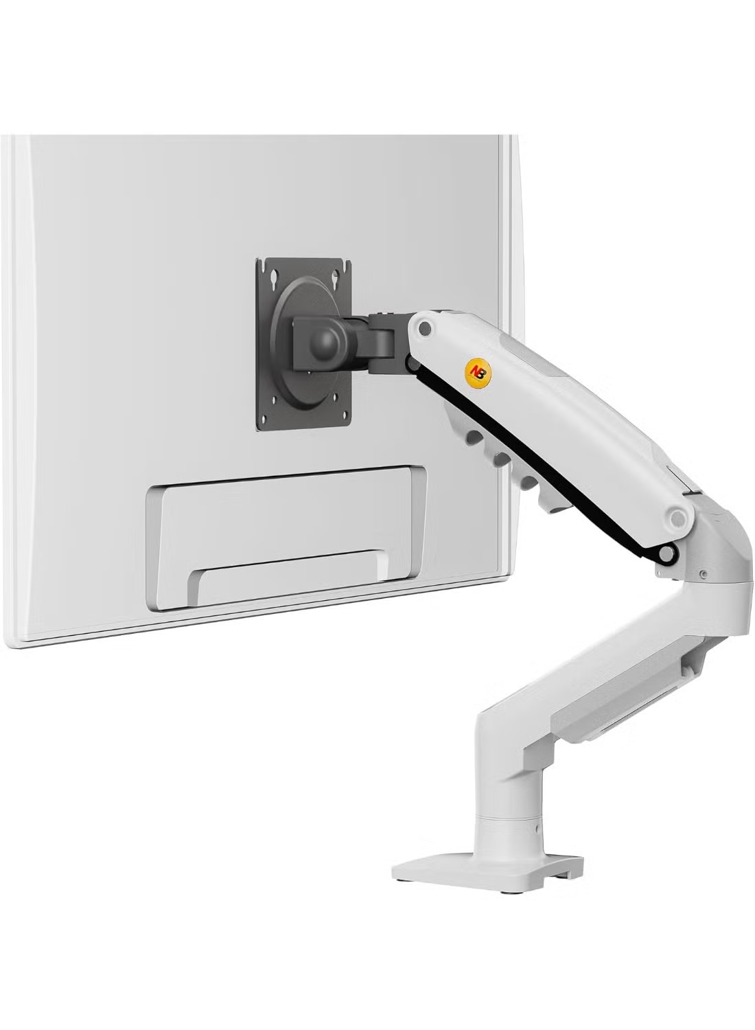 imgi_207_f61c9f2b-269f-40eb-acd8-83d3d0d7b7a2 North Bayou NB F80 Series Monitor Mount – Adjustable Desk Stand, Fits 17"-30" Screens (Up to 19.8 lbs), Tilt, Swivel & Rotation – White - Image 1