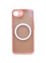 Magnetic Case for iPhone 16e, Compatible with Wireless Charging [Silky Touch] [Matte PC Back] TPU Bumper Shockproof Slim Thin Phone Case - Pink