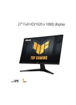 ASUS TUF VG279QM1A Gaming Monitor, 27" FHD Fast IPS Display, 280Hz Refresh Rate, 1ms (GtG) Response Time, G-Sync & FreeSync Premium Technology, HDR10 Support, 16.7M Display Colors, 178° Wide Viewing Angles, ASUS Extreme Low Motion Blur (ELMB), Adjustable Height, Tilt, Swivel, VESA Mount Compatible, Blue Light Filter, Flicker-Free Technology, 90LM05X0-B01370 Black - Image 5