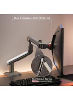 NB NORTH BAYOU A5 Heavy-Duty Monitor Arm - Supports 2–18kg - Fits Up to 50" Display - Single Arm with Full Tilt & Rotation - VESA 75x75/100x100 Compatible - Ideal for Gaming & Daily Use - Image 4