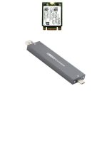 To NVME M-key M.2 NGFF SATA SSD PCBA Case Combo Type-C & USB3.0 RTL9210B Chipset 2280 / 2260 / 2242 /2230 mm Adapter with hard disk NVMe 256GB