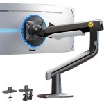 NB NORTH BAYOU A5 Heavy-Duty Monitor Arm - Supports 2–18kg - Fits Up to 50" Display - Single Arm with Full Tilt & Rotation - VESA 75x75/100x100 Compatible - Ideal for Gaming & Daily Use