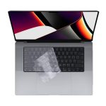 Transparent Silicone Keyboard Cover Skin for MacBook Air 13.6 Inch A2681 M2 Chip/MacBook Pro 14 Inch Model A2442 M1 Pro/Max MacBook Pro 16 Inch Model A2485 M1 Pro Max Chip US Layout