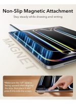 Magnetic paper-touch screen protector for iPad Pro 11-inch M5 2025/M4 2024, writes and draws as if you were writing on paper, detachable and reusable, compatible with tempered screen protectors, matte finish, washable - Image 4