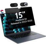 Magnetic Privacy Screen for MacBook Air 15 Inch (2023-2025, M2 M3 M4) - A2941 A3114 A3241, 15inch Removable Matte Anti Blue Light Glare Filter for Mac Air 15.3"