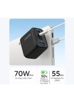 Anker Anker Zolo 70W Charger 4-Port A121C Fast charger Gan Technology and Compact for MacBook, iPad, iPhone 17/iPhone Series, Galaxy S26/S25 (White) - Image 4