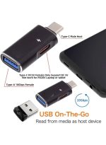 USB C OTG Adapter USB 3.0 to USB C Converter Adapter with DC 5V Charging Port - Image 7