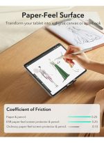 Magnetic paper-touch screen protector for iPad Pro 11-inch M5 2025/M4 2024, writes and draws as if you were writing on paper, detachable and reusable, compatible with tempered screen protectors, matte finish, washable - Image 5