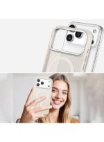 Mobile Phone Case iPhone 17 Pro Max [Compatible with MagSafe] Translucent Matte Magnetic Shockproof Anti-Fingerprint Protective Case 6.9 Inch Case, Clear - Image 3
