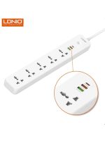 LDNIO SC5319 | Multi Socket Extension Lead with 5 AC 3 USB Power Socket Plug Extender 2M