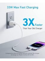 Anker USB C Charger 33W, Anker 323 Charger, 2 Port Compact Charger with Foldable Plug for iPhone 14/14 Plus/14 Pro/14 Pro Max/13/12, Pixel, Galaxy, iPad/iPad Mini and More (Cable Not Included) - Image 3