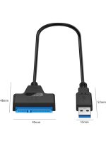 USB 3.0 To SATA 22 Pin 2.5 Inch Hard Disk Drive SSD Adapter Connector Cable Lead - Image 4
