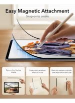 Magnetic paper-touch screen protector, compatible with iPad Pro 11 (2022/2021/2020/2018) and iPad Air 5/4 (2022/2020, 10.9-inch), for writing and drawing as if you were writing on paper, detachable and reusable, matte finish, washable - Image 5