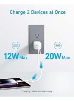 Anker USB C Charger 33W, Anker 323 Charger, 2 Port Compact Charger with Foldable Plug for iPhone 14/14 Plus/14 Pro/14 Pro Max/13/12, Pixel, Galaxy, iPad/iPad Mini and More (Cable Not Included) - Image 4
