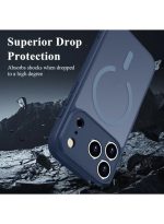 Mobile Phone Case iPhone 17 Pro Max [Compatible with MagSafe] Translucent Matte Magnetic Shockproof Anti-Fingerprint Protective Case 6.9 Inch Case,  blue - Image 4
