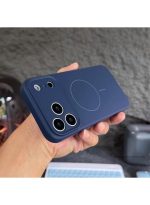 Silicon cover Compatible with iPhone 17 pro Case, Liquid Silicone Case, Full Body Protective Cover, Shockproof, Slim Phone Case, Anti-Scratch Soft Microfiber Lining – Dark blue - Image 3