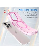 Drop-resistant, reinforced plastic back cover compatible with iPhone 16 Pro - Pink - Image 3