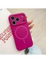 Silicon cover Compatible with iPhone 17 pro Case, Liquid Silicone Case, Full Body Protective Cover, Shockproof, Slim Phone Case, Anti-Scratch Soft Microfiber Lining – Pink - Image 2
