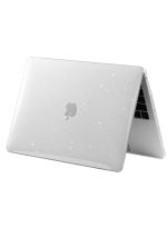 All star Designed Hard Case compatible with Macbook new air 13.6" Inch A2681 / A3113 - Clear