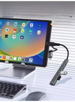 USB C/Lightning Hub, 5-in-1 MultiPort Adapter Dock with 2 x USB-C, 1 x USB A, SD/audio jack 3.5mm Slot USB Splitter Compatible with iPhone/iPad Pro,PC,MacBook Air/Pro,Laptop,PS5/PS4 More Type C Devices - Image 2