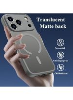 Mobile Phone Case iPhone 17 Pro Max [Compatible with MagSafe] Translucent Matte Magnetic Shockproof Anti-Fingerprint Protective Case 6.9 Inch Case, Grey - Image 3