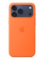 Apple iPhone 17 Pro Max Silicone Case with MagSafe – Orange - Image 3