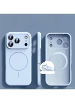 Silicon cover Compatible with iPhone 17 pro Case, Liquid Silicone Case, Full Body Protective Cover, Shockproof, Slim Phone Case, Anti-Scratch Soft Microfiber Lining – Sky blue - Image 2