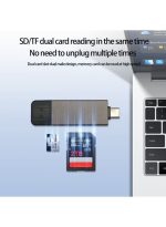 SD/Micro SD Card Reader, USB 3.2 and USB-C to SD/TF Memory Card Adapter, Support UHS-I SDHC/SDXC/MicroSD, Suitable for Mac, Macbook, Computer, Laptop, iPad 10, iPhone,Support 2TB memory card/5Gbps high-speed transmission/plug and play - silver - Image 3