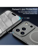 Mobile Phone Case iPhone 17 Pro Max [Compatible with MagSafe] Translucent Matte Magnetic Shockproof Anti-Fingerprint Protective Case 6.9 Inch Case, Grey - Image 2