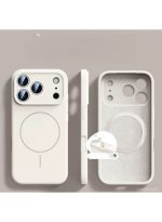 Silicon cover Compatible with iPhone 17 pro Case, Liquid Silicone Case, Full Body Protective Cover, Shockproof, Slim Phone Case, Anti-Scratch Soft Microfiber Lining – Beige - Image 2