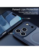 Mobile Phone Case iPhone 17 Pro Max [Compatible with MagSafe] Translucent Matte Magnetic Shockproof Anti-Fingerprint Protective Case 6.9 Inch Case,  blue - Image 2