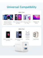 Anker USB C Charger 33W, Anker 323 Charger, 2 Port Compact Charger with Foldable Plug for iPhone 14/14 Plus/14 Pro/14 Pro Max/13/12, Pixel, Galaxy, iPad/iPad Mini and More (Cable Not Included) - Image 6