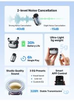 BOYA BOYA Mini 2-01 Wireless Lavalier Microphone with AI Noise Cancellation - Image 3