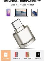 Micro SD Card Reader, USB C to SD Card Reader, Type C TF Memory Card Reader with USB C to USB Adapter, Mepsies USB OTG Card Reader for Laptops,smart Phones - Image 2