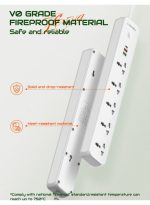 LDNIO SC5319 | Multi Socket Extension Lead with 5 AC 3 USB Power Socket Plug Extender 2M - Image 4