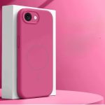 Silicon cover Compatible with iPhone 16e Case, Liquid Silicone Case, Full Body Protective Cover, Shockproof, Slim Phone Case, Anti-Scratch Soft Microfiber Lining – Pink