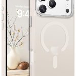 Mobile Phone Case iPhone 17 Pro Max [Compatible with MagSafe] Translucent Matte Magnetic Shockproof Anti-Fingerprint Protective Case 6.9 Inch Case, Clear