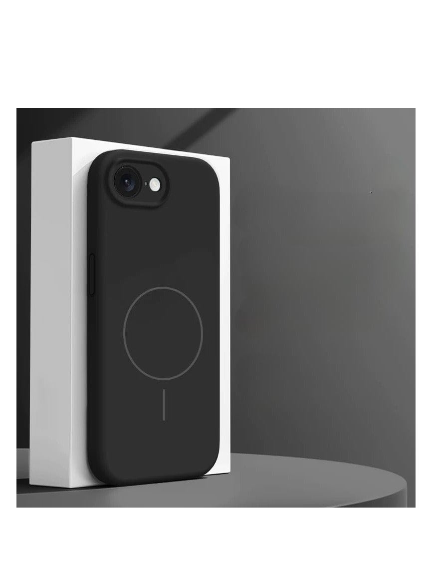 imgi_202_e8afe4d9-5e86-49b0-92f4-7ec2bcafd92f Silicon cover Compatible with iPhone 16e Case, Liquid Silicone Case, Full Body Protective Cover, Shockproof, Slim Phone Case, Anti-Scratch Soft Microfiber Lining – Black - Image 1