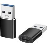 USB C Female to USB 3.2 OTG Male Adapter Converter for Phones/Laptops/Tablets, 10Gbps High-Speed, Support Connect USB Flash Drive, Card Reader, Keyboard, Mouse