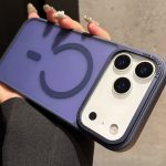 Mobile Phone Case iPhone 17 Pro Max [Compatible with MagSafe] Translucent Matte Magnetic Shockproof Anti-Fingerprint Protective Case 6.9 Inch Case, Dark purple