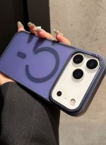 Mobile Phone Case iPhone 17 Pro Max [Compatible with MagSafe] Translucent Matte Magnetic Shockproof Anti-Fingerprint Protective Case 6.9 Inch Case, Dark purple