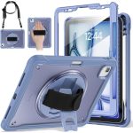 Case for iPad Air 11 inch M3/M2(2025/2024) and Air 5th/4th Generation 10.9‘’ & Pro 11inch 4th/3rd/2nd/1st(22/21/20/18) Cover with Pencil Holder,Screen Protector,Hand Stand, pen, Blue