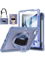 Case for iPad Air 11 inch M3/M2(2025/2024) and Air 5th/4th Generation 10.9‘’ & Pro 11inch 4th/3rd/2nd/1st(22/21/20/18) Cover with Pencil Holder,Screen Protector,Hand Stand, pen, Blue